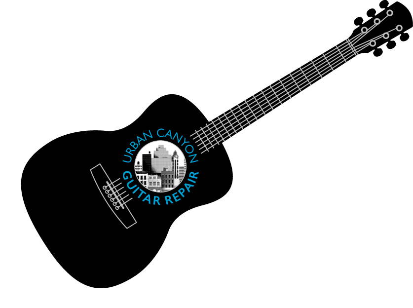silhouette of acoustic guitar